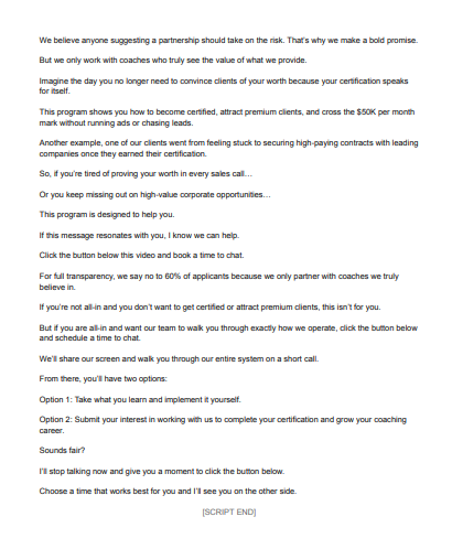 Marketing Copy — Landing Page Campaign Scripts — page 2