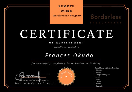 Remote Work Accelerator Program certificate thumbnail