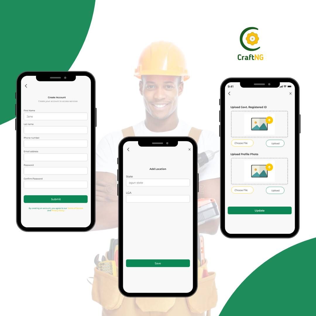 CraftNG — Artisan App (Product Management) — project screenshot